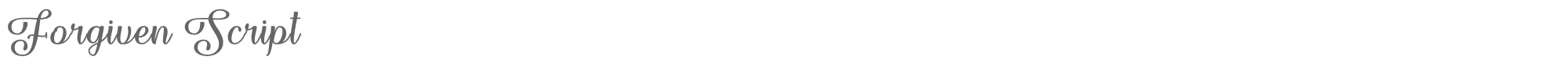 Forgiven Script Forgiven Script - TTF.ttf font preview